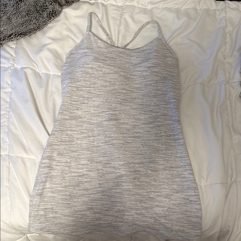 Lululemon Athletica Gray Fitted Camisole Top